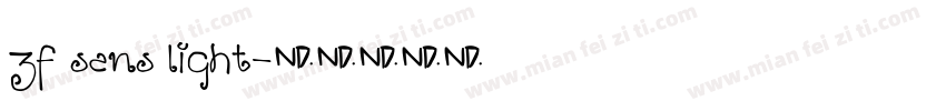 zf sans light字体转换
